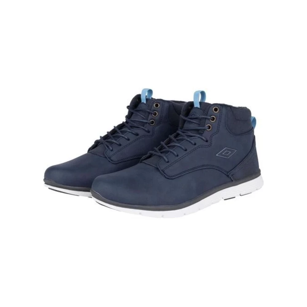 Ботинки подростковые на флисе для мальчика Umbro синие