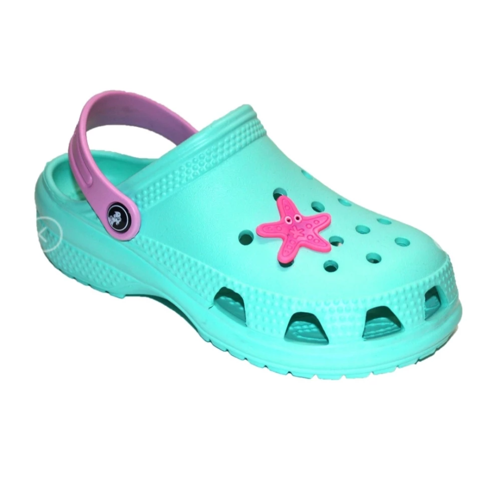 Яскраві дитячі сабо з ЕВА для дівчинки