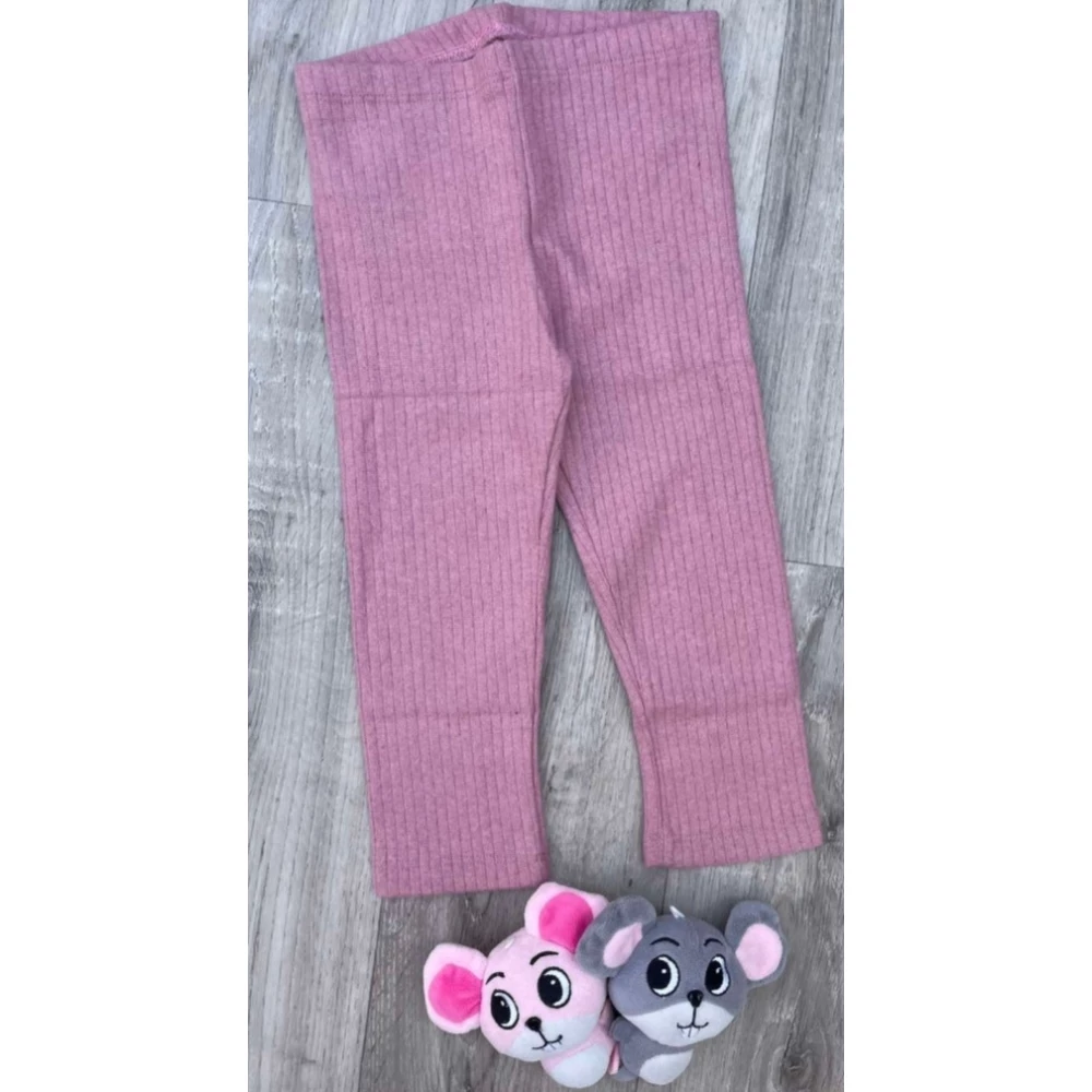 Дитячі лосини Munolles “Рубчик“ теракотові, дівчинка 2-3-4 роки